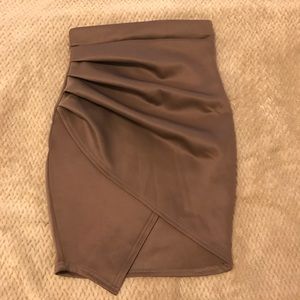 Bandage asymmetrical mini skirt